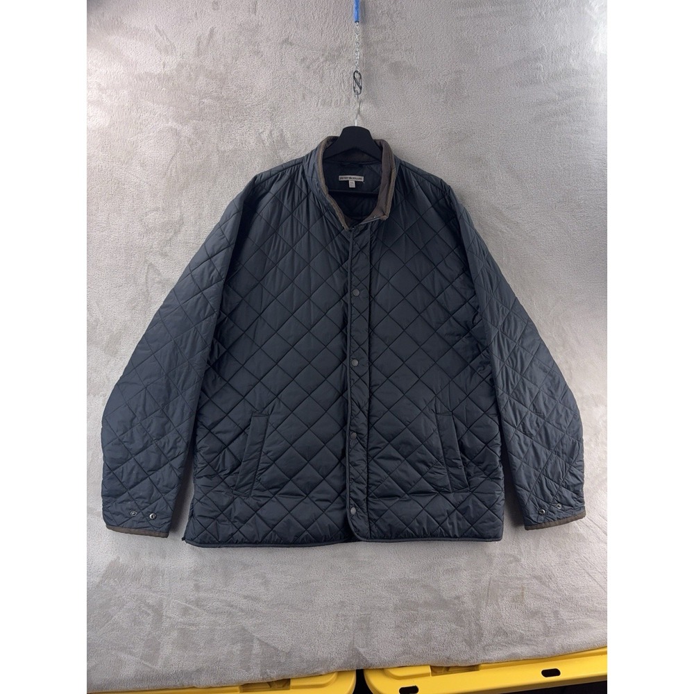 Peter Millar Suffolk Coat Jacket Mens Size XXL Black Sportswear‎ Style Casual